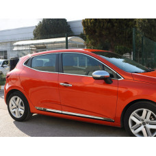 Повна окантовка вікон (12 шт, нерж) OmsaLine - Італійська нержавейка для Renault Clio V 2019- рр