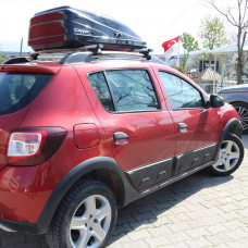 Молдинги на двери (4 шт, ABS) для Renault Sandero 2013-2022 гг