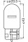 Лампа указателя поворота Osram 7505 W21W 12V 21W W3x16d (1 шт)