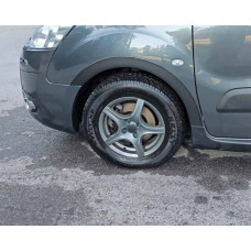 Расширители арок (4 шт, черные) XTR, 2 Боковые Двери, Металл для Peugeot Partner Tepee 2008-2018 гг