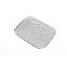 Хромированная накладка на лючок бензобака (нержавейка) Carmos - Турецкая Нержавеющая Сталь для Volkswagen Caddy 2010-2015 гг