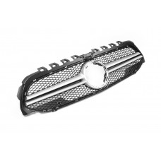 Передняя решетка AMG Silver (для 2018-2022) для Mercedes A-сlass W177 2018- гг