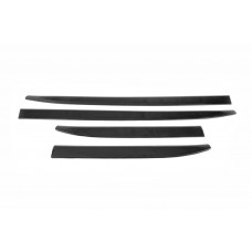 Дверные молдинги (4 шт, черные) для Nissan Patrol Y62 2010-2024 гг