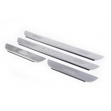 Накладки на пороги Carmos (4 шт, нержавейка) для Kia Ceed 2007-2012 гг