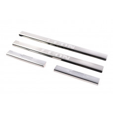 Накладки на пороги Carmos V1 (4 шт, нержавейка) для Seat Leon 2013-2020 гг