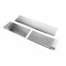 Накладки на внутренние пороги OmsaLine (нержавейка) Комплект 4 шт. для Peugeot Traveller 2017- гг