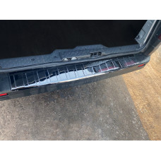 Накладка на Задний Бампер Черный Хром (Нержавейка) для Fiat Talento 2016- гг