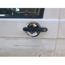 Хромированные Накладки Под Ручки Дверей (Нержавейка) 3 штуки. OmsaLine - Итальянская Нержавейка для Volkswagen T6 2015-2024 гг