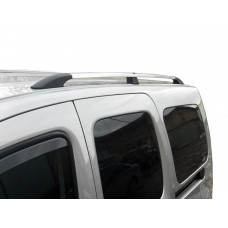 Хромированные Рейлинги Стандартная база, пластиковые ножки для Renault Kangoo 2008-2020 гг