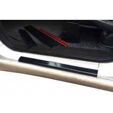 Накладки на пороги (2 шт., ABS) Матовые для Peugeot Expert 1995-2007 гг