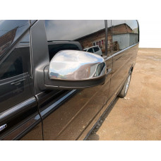 Хромированные Накладки на Зеркала Vito 2010-2015 (2 шт) OmsaLine - Хромированный пластик для Mercedes Vito W639