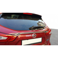 Хромированная накладка над номером (нержавейка) Carmos - Турецкая Нержавеющая Сталь для Nissan Qashqai 2014-2021 гг