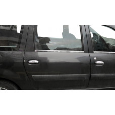 Хромированные Накладки на Ручки (4 шт., Нержавейка) Carmos - Турецкая Нержавеющая Сталь для Dacia Logan MCV 2004-2014 гг