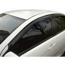 Ветровики на окна (4 шт, HIC) для Mitsubishi Lancer X 2008- гг
