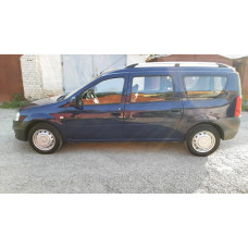 Рейлінги Хром Пластикові ніжки для Renault Logan MCV 2005-2013 рр