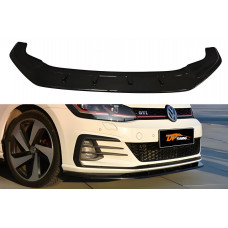 Передня Lip накладка DPT V-1 (для GTI, 2017-2019, чорний глянець) для Volkswagen Golf 7/E-Golf рр