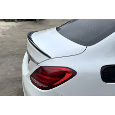 Спойлер Lip (Sunplex, черный) (125,9см *6см) для Mercedes C-сlass W205 2014-2021 гг
