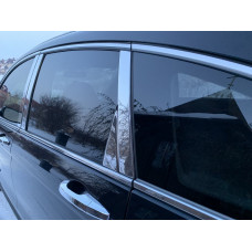 Накладки на дверные стойки из нержавеющей стали (8 шт.) для Honda CRV 2007-2011 гг