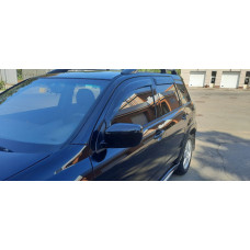 Ветровики на окна (4 шт, HIC) для Mitsubishi Outlander 2001-2006 гг