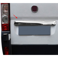 Хромированная накладка над номером (нержавейка) Carmos - Турецкая Нержавеющая Сталь для Peugeot Boxer 2006-2025 гг