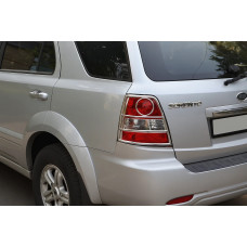 Защита задних фонарей (нержавейка) для Kia Sorento I BL 2002-2009 гг