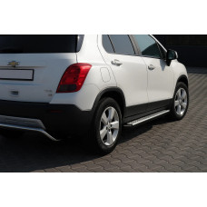 Боковые Подножки OEM V2 (2 шт., Алюминий) для Chevrolet Trax 2012-2023 гг