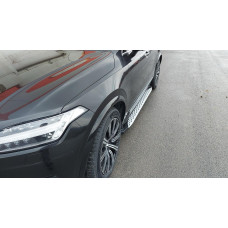 Боковые Подножки Shining (2 шт., Алюминий) для Volvo XC90 2015- гг