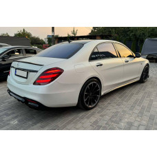 Задний диффузор BRB (под покраску, 2018-2025) для Mercedes S-сlass W222