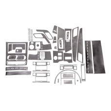Накладки на панель приборов (60 деталей) Карбон для Volkswagen Crafter 2006-2016 гг