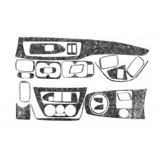 Накладка на панель приборов V1 (Meric) Карбон для Mitsubishi Lancer 9 2004-2008 гг