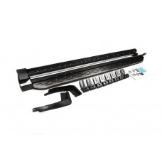 Боковые Подножки OEM (2 шт, Алюминий -2025 Пластик) для Hyundai Palisade 2018-2025 гг