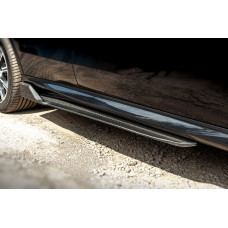 Накладки на пороги Carbon V3 (Натуральный карбон) для BMW X5 G05 2019- гг