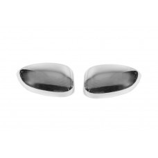 Накладки на дзеркала (2 шт, нерж, Carmos) для Fiat 500/500L 2013-2022 рр