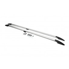 Рейлинги OmsaLine Solid (2 шт, серые) Короткая База для Ford Custom 2013-2022 гг