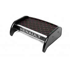 Полка на панель (Черная с красной строчкой) для Renault Kangoo 2008-2020 гг