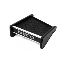 Полка на панель (Черная с черной строчкой) для Iveco Daily 1999-2006 гг