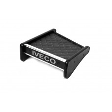 Полка на панель (Серая с серой строчкой) для Iveco Daily 1999-2006 гг