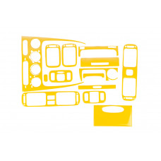 Накладки на панель 2000-2002 (желтый) для Toyota Corolla