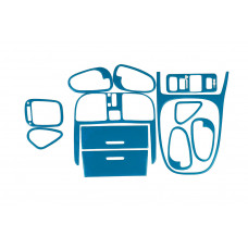 Накладки на панель приборов 1999-2003 (синий цвет) для Mitsubishi Carisma