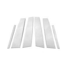 Накладки на дверные стойки из нержавеющей стали (6 шт) для Mercedes C-class W204 2007-2015 гг