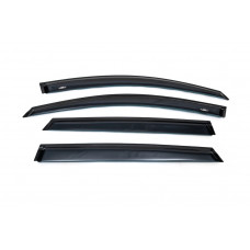 Ветровики на окна (4 шт, HIC) для Kia Sorento III UM 2014-2020 гг