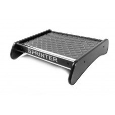 Полка на панель (Серый, серая строчка) для Mercedes Sprinter W907/W910 2018- гг