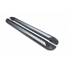 Боковые пороги Vision New Black (2 шт., алюминий) для Range Rover III L322 2002-2012 гг