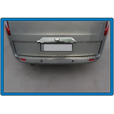 Хромированная накладка над номером (под камеру, нержавейка) для Ford Custom 2013-2022 гг