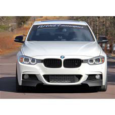 Накладка на передний бампер DPT Flap (для M-Performance, Черный Глянец) для BMW 3 серия F-30/31/34 2012-2019 гг