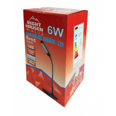 Настольная лампа RIGHT HAUSEN LED BEND 6W черная HN-245172