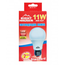 Лампа RIGHT HAUSEN LED Standard A60 11W E27 2700K HN-151011