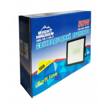 Прожектор RIGHT HAUSEN SOFT LED 50W 6500K IP65 черный HN-191042 NEW