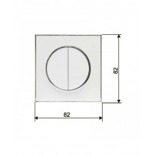 Выключатель RIGHT HAUSEN LAURA 2-й внутренний белый HN-015041