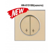 Выключатель RIGHT HAUSEN LAURA 2-й внутренний золото проходной HN-015188 NEW